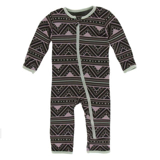 KicKee Pants Print Coverall with Zipper - African Pattern