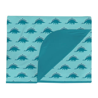 KicKee Pants Print Double Layer Throw Blanket, Iceberg Menorahsaurus - One Size WCA22