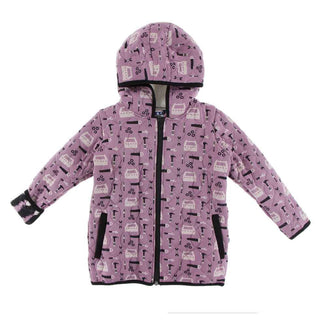 KicKee Pants Print Quilted Jacket with Sherpa-Lined Hood - Pegasus Construction/Midnight Forestry