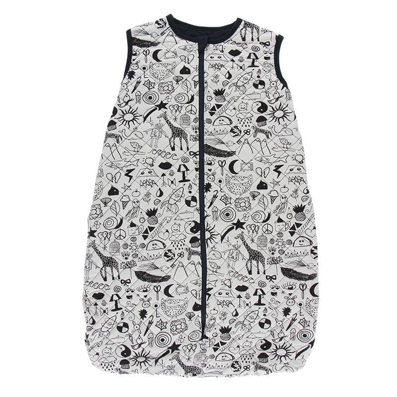 Kickee Pants Print Quilted Sleeping Bag Doodles/Deep Space Baby Riddle
