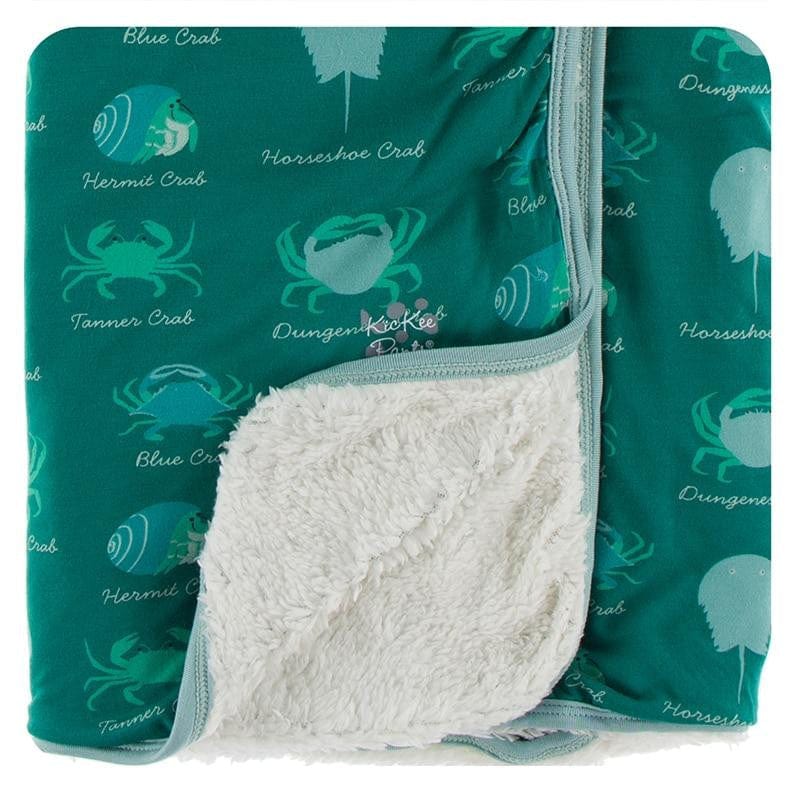 Kickee Pants Sherpa Stroller Blanket Cedar Crab Types Baby Riddle