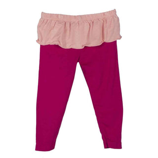 KicKee Pants Skirted Leggings, Rhododendron with Blush