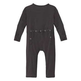 KicKee Pants Solid Coverall with 2-Way Zipper - Midnight