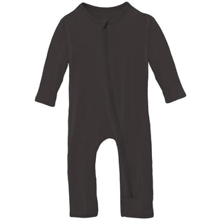 KicKee Pants Solid Coverall with 2-Way Zipper - Midnight