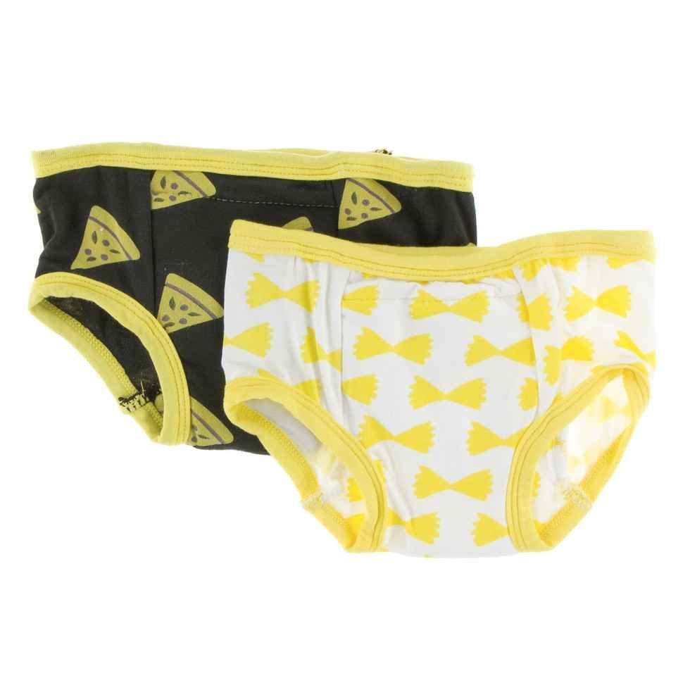 KicKee Pants Little Girls And Boys Training Pants Set Natural