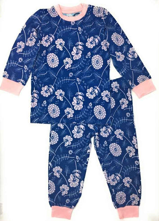 Kozi and Co Long Sleeve Girls Pajama Set, Blossoms