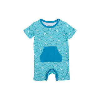 Kozi and Co Short Sleeve Romper - Paper Boats