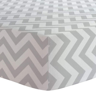 Kushies Cotton Flannel Changing Pad Cover, Grey Chevron - One Size