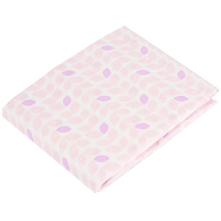 Kushies Girl's Ben & Noa Cotton Percale Crib Sheet - Pink Petals
