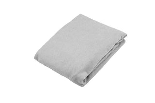 Kushies Solid Ben & Noa Cotton Percale Crib Sheet - Grey