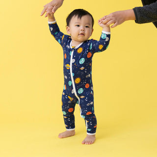 Macaron and Me Coverall with Zipper - Peaceful Planets