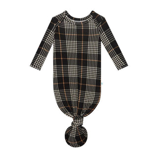 Posh Peanut Bamboo Knotted Gown - Sanders (Plaids)