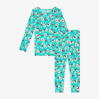 Posh Peanut Girls Long Sleeve Pajama Set - Ladybug