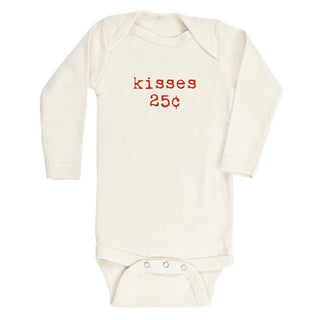Tenth and Pine Long Sleeve Bodysuit, Kisses - Natural