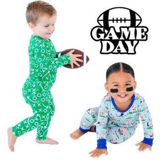 Game Day Bamboo Pajamas For The Win! - Baby Riddle