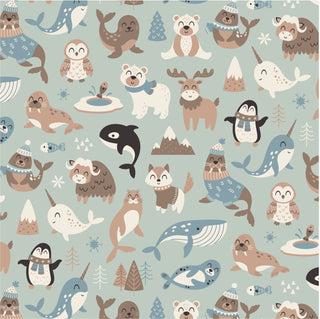 Kickee Pants Aloe Arctic Animals