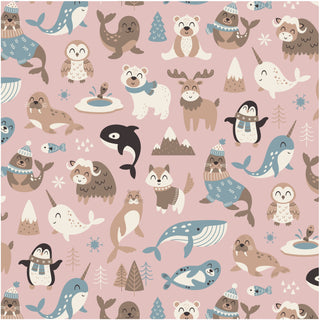 Kickee Pants Baby Rose Arctic Animals
