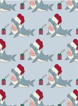 Kickee Pants Illusion Blue Holiday SharksBaby Riddle