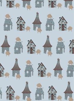 Kickee Pants Illusion Blue Three Little Pigs | Baby Riddle