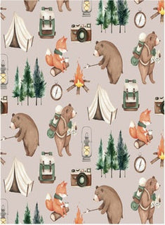 Kickee Pants Latte Camping Animals