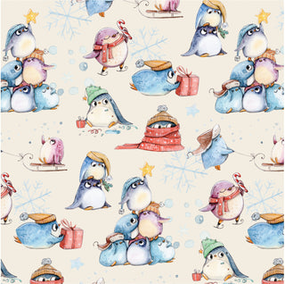 Kickee Pants Natural Silly Penguins