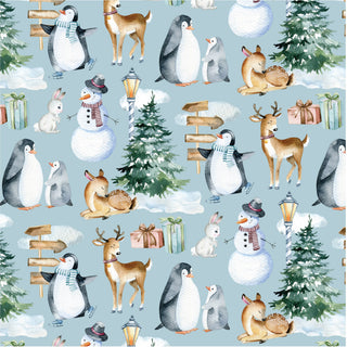 Kickee Pants Spring Sky Winter Woodland