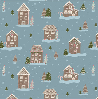 Kickee Pants Stormy Sea Gingerbread Town