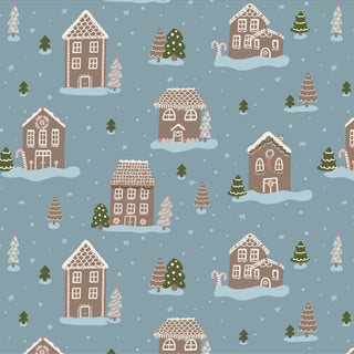 Kickee Pants Stormy Sea Gingerbread Town