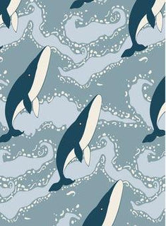 Kickee Pants Stormy Sea Splashing Whales