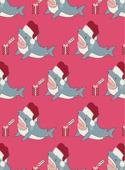 Kickee Pants Winter Rose Holiday SharksBaby Riddle