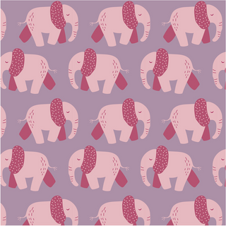 Kickee Pants Lavender Pink Elephants