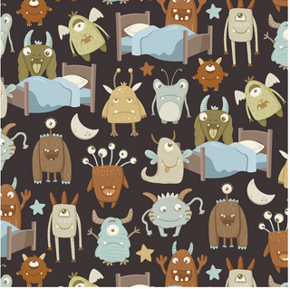 Kickee Pants Midnight Monsters Under the Bed