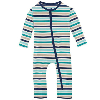 Kickee Pants Sand and Sea Stripe