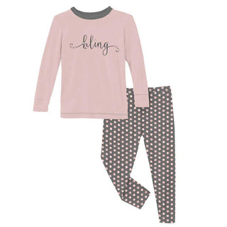 Kickee Pants Pewter Sparkle