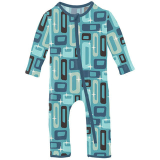 Kickee Pants Glacier Mid Century Modern