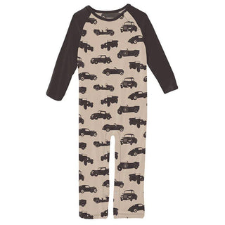 Kickee Pants Burlap Vintage Cars | Baby Riddle