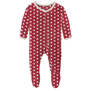 Kickee Pants Candy Apple Polka Dots | Baby Riddle
