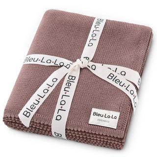 100% Cotton Organic Luxe Baby Blanket Bleu La La Color: Sky Blue