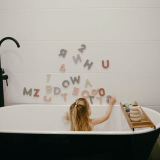 Letters & Numbers Bath Play Set Foam Puzzle Mushie Color: Original