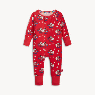 Magnetic Convertible Footie Romper - Disney Red Cocoa Club Magnetic Me Size: 6-9M