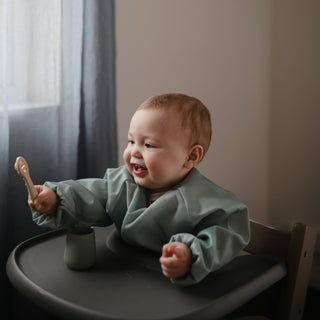 First Feeding Baby Spoons 2-Packsilicone tablewareMushieColor: Powder Blue/Shifting Sand