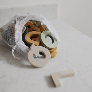 Letters & Numbers Bath Play Set Foam Puzzle Mushie Color: Original