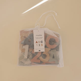 Letters & Numbers Bath Play Set Foam Puzzle Mushie Color: Original