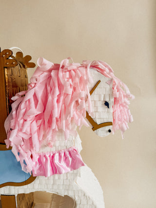 🎠 Horse Carousel Piñata – Handmade Fairground Centerpiece for Birthdays & Whimsical Celebrations Piñata mamaspinatas