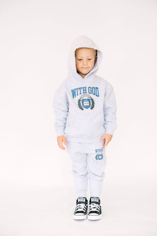 With God Cotton Fleece Hoodie Sweater Holy Pals Size: 02