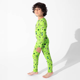 Bamboo Long Sleeve Pajama Set - Minecraft Mob Squad Baby & Toddler Sleepwear Bellabu Bear Size: 4T