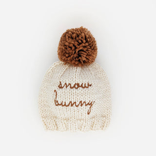 Snow Bunny Pecan Beanie Hat Huggalugs Size: S (0-6 months)