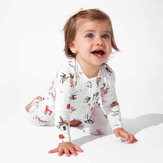 Bamboo Convertible Footie Romper - Santa's Workshop Baby & Toddler Sleepwear Bellabu Bear Size: 18-24 Months