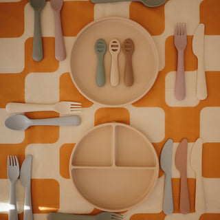 Silicone Suction Platesilicone tablewareMushieColor: Cambridge Blue