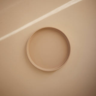 Classic Silicone Suction Plate silicone tableware Mushie Color: Shifting Sand